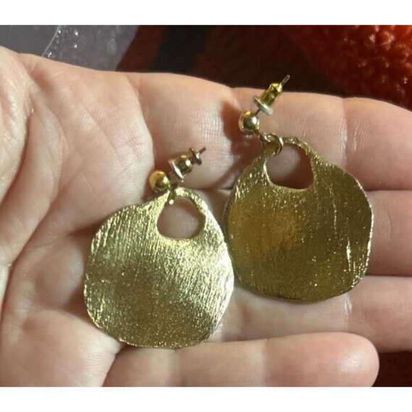 Vintage 1960s Butterfly Drop Earrings - Picture 13 of 16